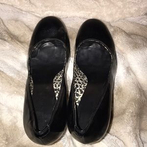 Coach Black Patent Wedges